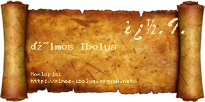 Álmos Ibolya névjegykártya